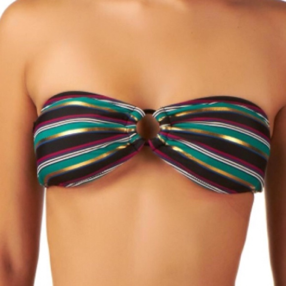 French Connection Multi color Bandeau Top in L